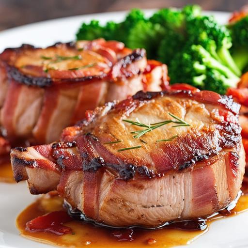 Bacon wrapped pork chops a scrumptious oven recipe