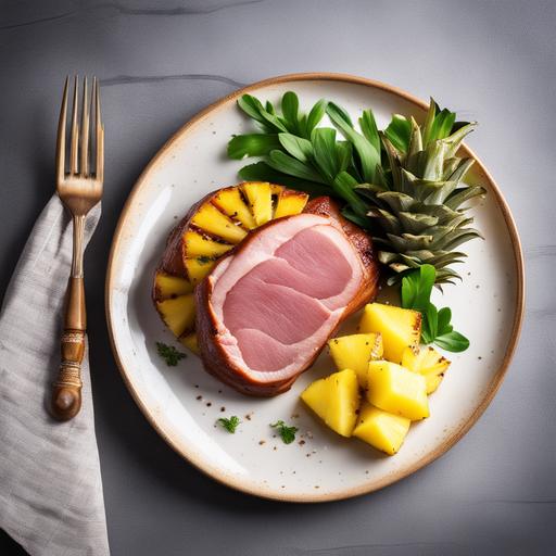 ham steak with pineapple
