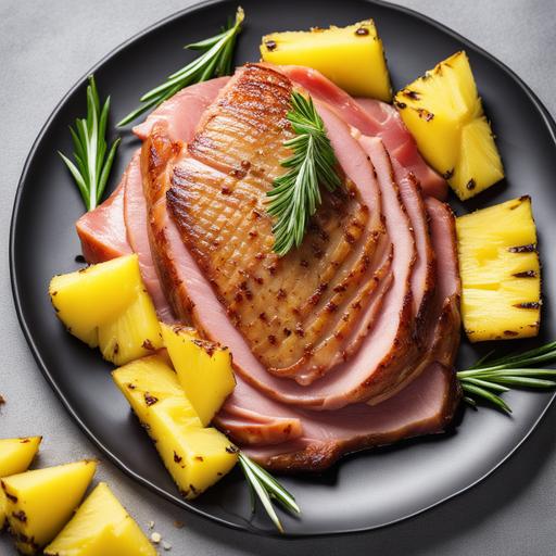 ham steak with pineapple