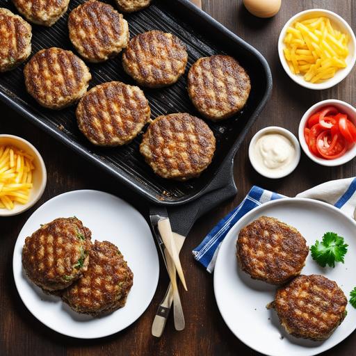 hamburger patties