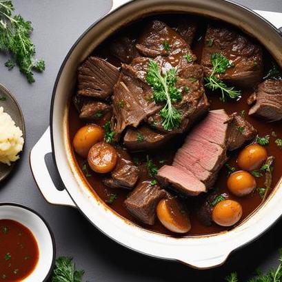 oven baked braised beef