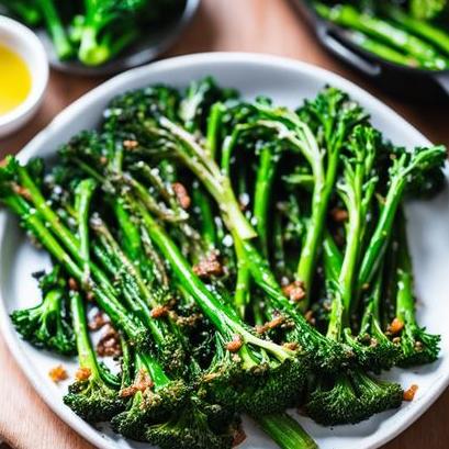 oven baked broccolini