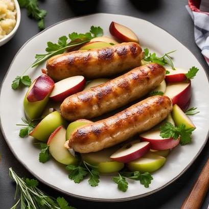 oven baked chicken apple sausage