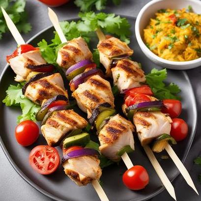 oven baked chicken kebab