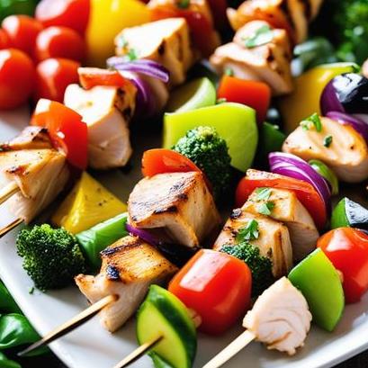 oven baked chicken shish kabobs