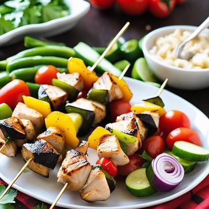 oven baked chicken shish kabobs
