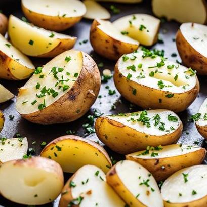 oven baked cut up potatoes