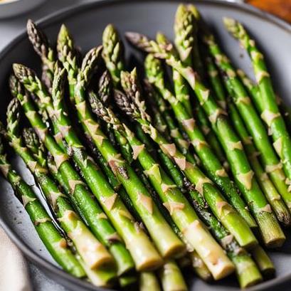 oven baked fresh asparagus
