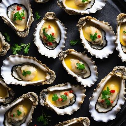 oven baked oysters in shell