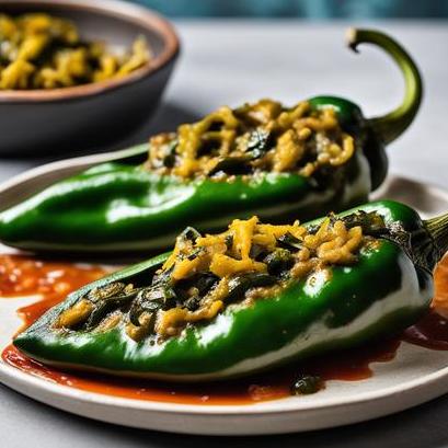 oven baked poblano peppers