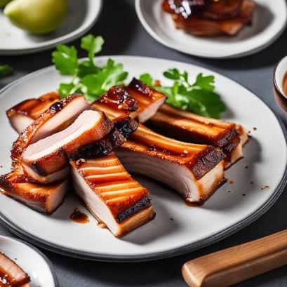 oven baked pork belly slices