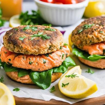 oven baked premade salmon burgers