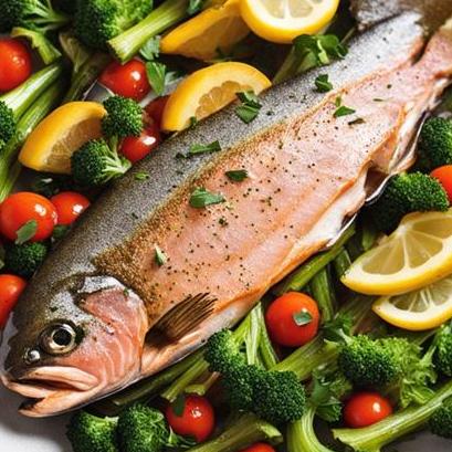 oven baked rainbow trout