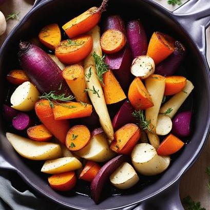 oven baked root vegetables