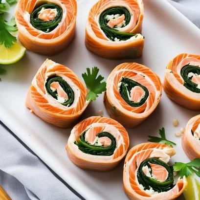 oven baked salmon pinwheels