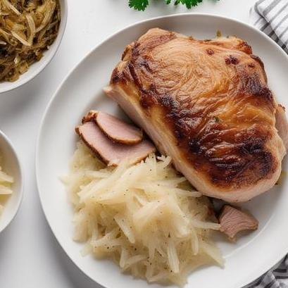 oven baked sauerkraut and pork