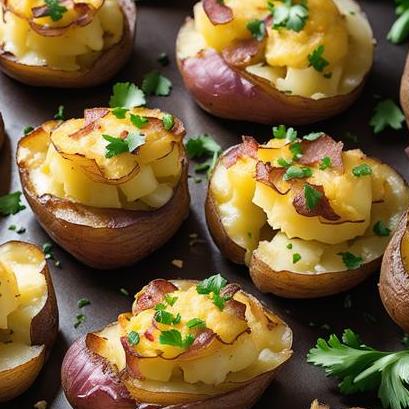 oven baked smashed potatoes