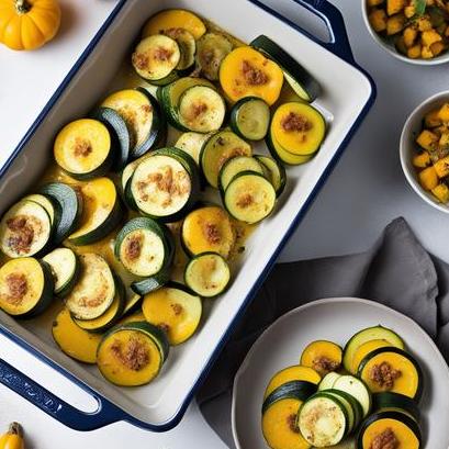 oven baked squash and zucchini