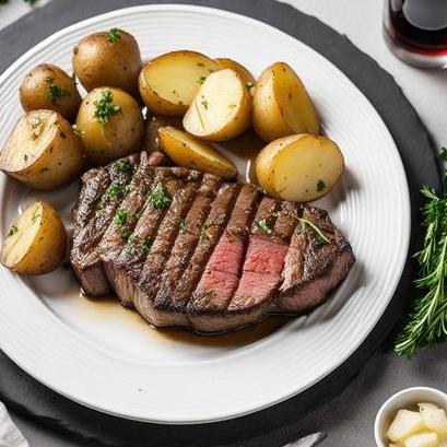 oven baked steak and potatoes
