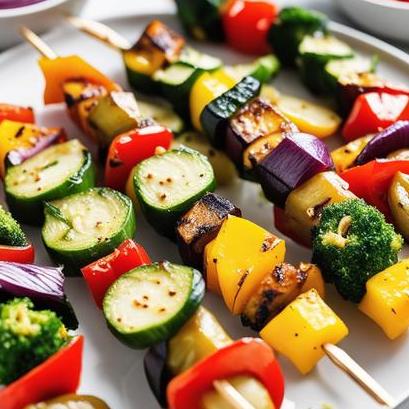 oven baked veggie kabobs