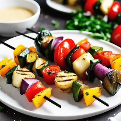 oven baked veggie kabobs