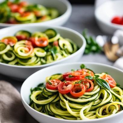 oven baked zoodles