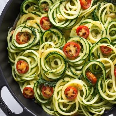 oven baked zoodles