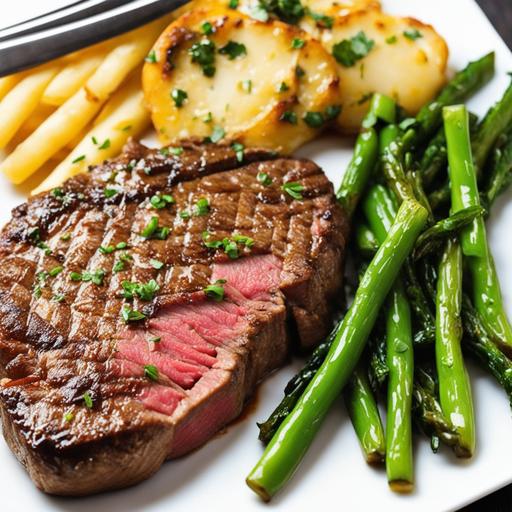 restaurant style steak