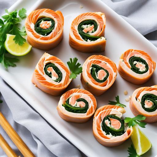 salmon pinwheels