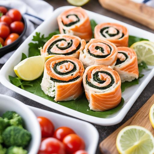 salmon pinwheels