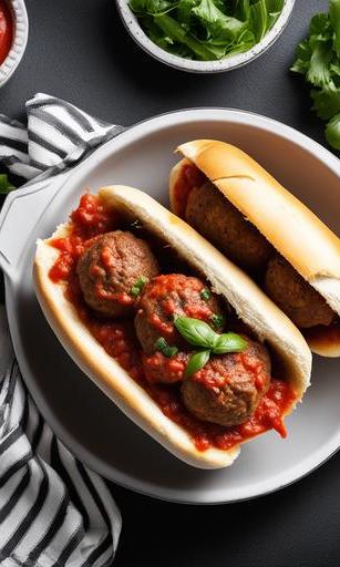 oven baked meatball sub